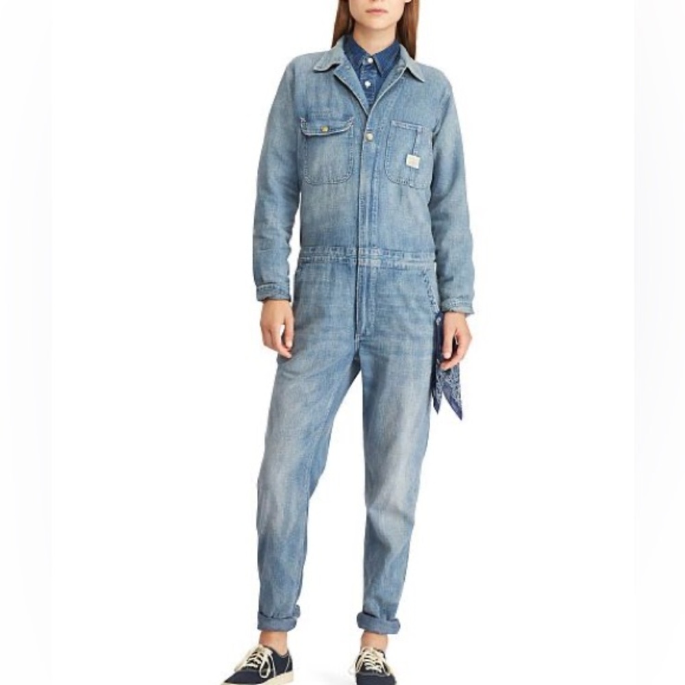 Polo Ralph Lauren Blue Denim Coveralls